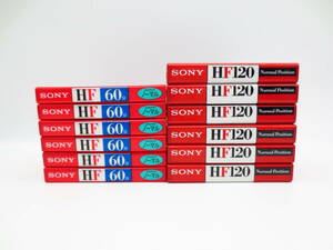 19644 雑貨祭 SONY ソニー HF120 ×6本 HF60 ×6本 Normal Position 120分 60分 ノーマル 未開封 未使用 カセットテープ
