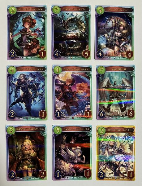 SHADOWVERSE シャドウバース リアルプロモーションカード Resurgent Legends 全9種セット まとめ売り 送料込