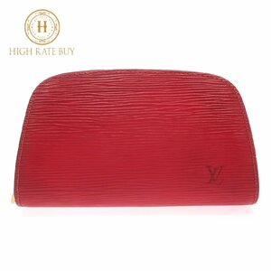 1 jpy start LOUIS VUITTON Louis * Vuitton do-fi-nPM M48447 make-up pouch epi leather ka stay Lien red red case cosme pouch 