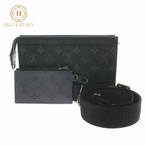 【新品同様】LOUIS VUITTON ルイ・ヴィトン ガストン・ウェアラブル ウォレット M81124 ICチップ モノグラムエクリプス ショルダーバッグ