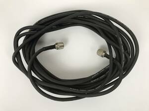 1 jpy start Orient connector coaxial cable M type connector attaching 5D-SFB-NL approximately 10m amateur radio 