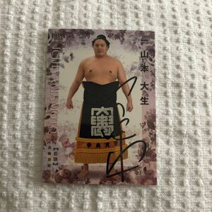 BBM 2022 large sumo . one Yamamoto large raw autograph autograph card 