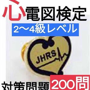 心電図検定対策検定4～2級相当問題200問セット