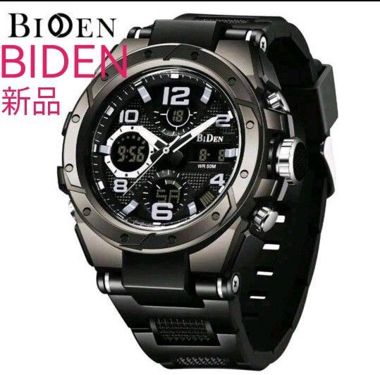 在★■ 新品 BIDEN メンズ 腕時計 デジアナ