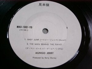 EPu470／【白ラベル/33rpm コンパクト盤】MUNGO JERRY マンゴジェリー：ベイビージャンプ/ザマンビハインドザピアノ/ライブフロム～.