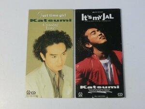 Kml_ZCs030／KATSUMI シングルCD２枚「Just time girl」「It's my JAL」（8cmシングルCD）