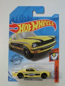 Kml_ZZm070／Hot Wheels ホットウィール：'65 MUSTANG 2+2 FASTBACK　MUSCLE MANIA 【未開封】