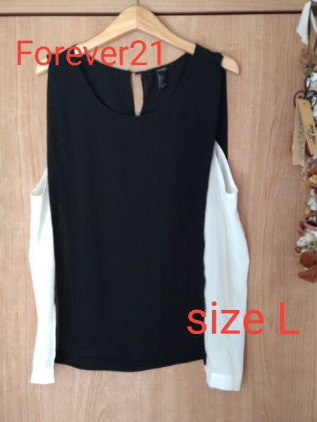 夏物セール!【Forever21】ノースリーブトップス Lサイズ