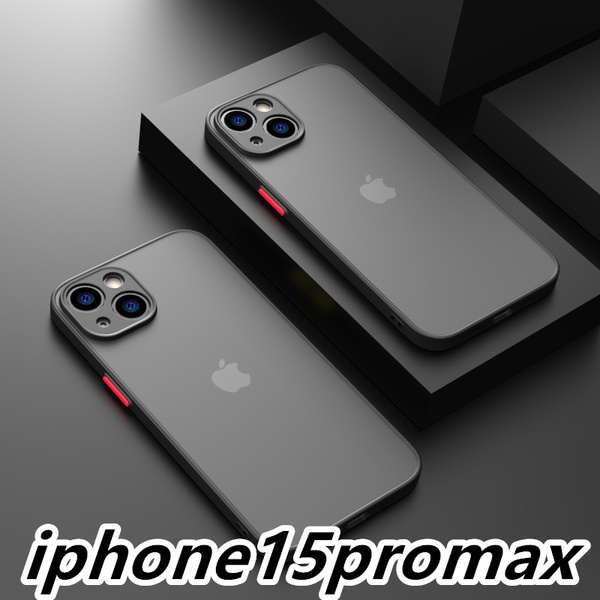 iphone15promaxケース カーバー TPU 可愛い　韓国 お洒落韓国　マット　ブラック　黒　軽量 ケース 耐衝撃 高品質296