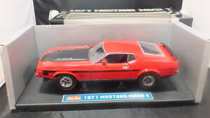 Sunstar 1/18 1971 Ford MUSTANG Mach 1 red Sunstar minicar 