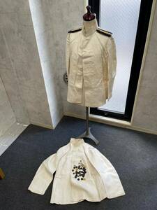 大日本帝国海軍 旧日本軍 制服 上着 夏服 肩章 ボタン 色々まとめて 現状品 ミリタリー