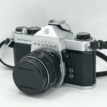 動作未確認 PENTAX SPOTMATIC フィルムカメラ ペンタックス おまけ レンズ付 Super Takumar 管理番号 Z0044_画像1