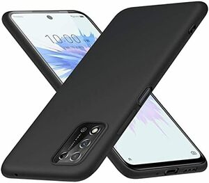 黒 ブラック 2 リベロ5g 耐衝撃 スマホケース A103ZT ソフト シリコン ケース 薄型 II ストラップホール付き 5G