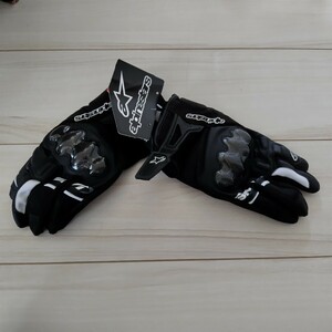 アルパインスターズ SMX-R GLOVE ASIA グローブ ブラック/ダークブルー/ホワイト L バイク ツーリング メッシュ 手袋 スマホ対応