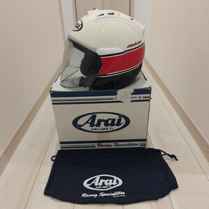 美品 Arai アライ SZ-RAM4 ラム4 ヤマハ ストロボ リミテッドカラー ジェットヘルメット