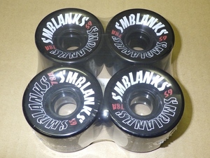 SM BLANKS 65mm 78a ブラック ソフト ウィール 黒 スケートボード スケボー