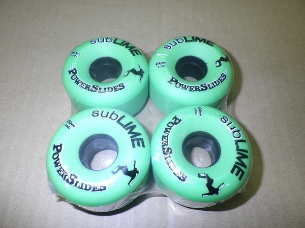 SUBLIME Power Slides 60mm 100a グリーン ウィール 緑 スライド プール ランプ スケートボード スケボー