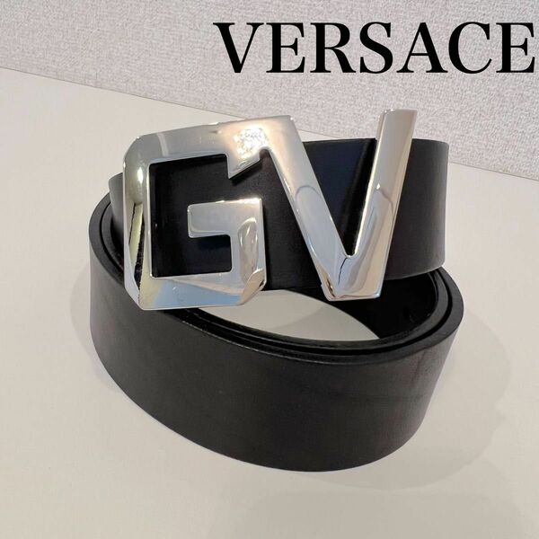 ベルト　レザーベルト　革ベルト　ヴェルサーチ　Versace 美品　