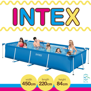  Inte ks очень большой домашний бассейн 450cmX220cmX84cm стандартный товар INTEXrek tang la рама бассейн отгрузка конечный срок 18 час 