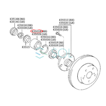 トヨタ マークII マーク2 JZX101 フロント ハブベアリング ホイールハブベアリング 左右共通 90363-32035 18時まで即日出荷_画像2