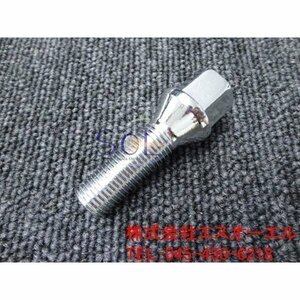 送料185円 ベンツ R231 R230 W218 W219 W447 W140 M14 P1.5 60度 テーパーボルト 首下30mm 鏡面仕上げ 1本 出荷締切18時