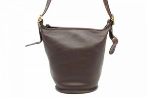  Old Coach Vintage shoulder bag bucket type Cross body K71-9953 leather tea Brown COACH 8459h