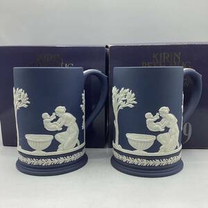 【10372】ウェッジウッド Wedgwood マグカップ 二個セット キリンビアマグコレクション 1989年 ジャスパー★二次流通品★中古品★