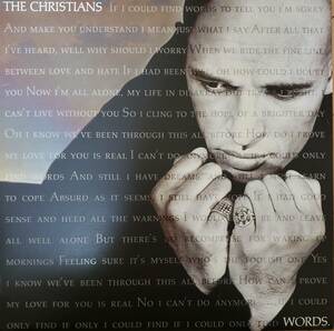 12inch UK盤 THE CHRISTIANS ■ WORDS ■ ３曲入りEP（２曲アルバム未収録）