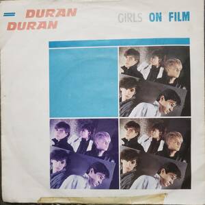 7inch UK record DURAN DURAN # GIRLS ON FILM # first record B surface album not yet compilation 