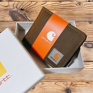 新品 箱入り Carhartt 折り財布 二つ折り財布 新品 ブラウン