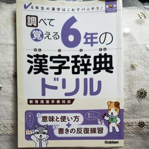 調べて覚える6年の漢字辞典ドリル【学研】