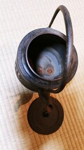 鉄瓶 鉄器　やや大きい胴回り18 センチ松風の文字が大きく書かれています。_画像4