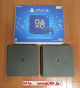 ●ワケ有●PS4 本体 3台☆動作確認済☆PlayStation4 CUH-2100A.2200A.Days of Play Limited Edition