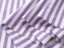 即決♪4mパープルロンドンストライプ 綿１００％ 紫×白♪_画像4