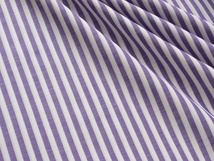 即決♪4mパープルロンドンストライプ 綿１００％ 紫×白♪_画像1