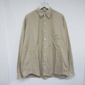 【1円】国内正規 AURALEE オーラリー 18SS WASHED FINX TWILL BIG SHIRTS ウォッシュドフィンクスツイル ビッグシャツ GRAY BEIGE 5