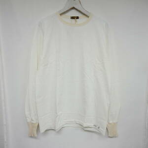 【1円】未使用 国内正規 MISTER FREEDOM×SUGAR CANE ミスターフリーダム シュガーケーン SC69030 tubular Jersey L/S SKIVVY Tシャツ 白 L