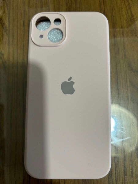 iPhone15plusケース シリコンケース ピンク 1度使用