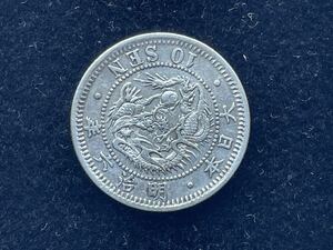 26, 10 sen silver coin Meiji 6 year is ne Akira 1 sheets old coin money modern times money 