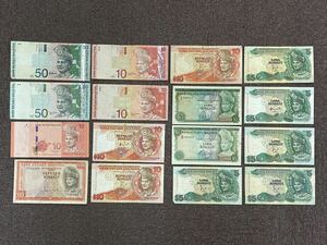 33, Malaysia total 205 Lynn gito16 sheets note old coin foreign note 