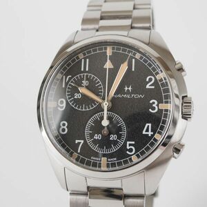 【ジャンク】 ハミルトン カーキ アビエーション H765220 クロノグラフ クォーツ メンズ腕時計 Hamilton