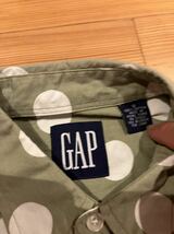 GAP オールドギャップ　長袖シャツ ボタンダウンシャツ ドット柄　90s 00s_画像3