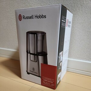 * new goods unopened *1 jpy start * russell ho bzRussell Hobbs coffee grinder 7660JP silver electric Mill ②