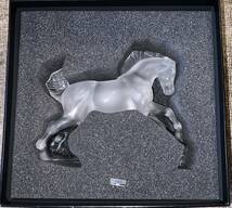 350万 ドバイ購入 LALIQUE Paris 純クリスタル100% 彫刻 馬像 ホース 置物 調度品_画像8