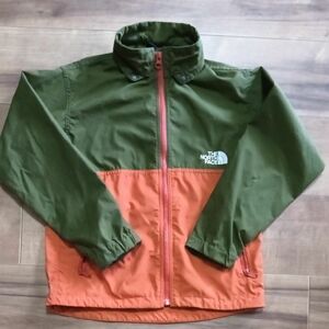 ノースフェイス 美品 130cm キッズ コンパクト ジャケット THE NORTH FACE 撥水加工 マウンテン カーキ 