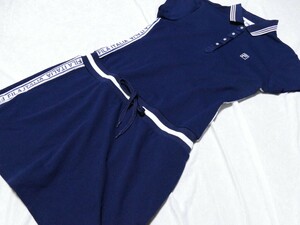 WFG11★2024年春夏モデル★サンプル品★FILA GOLF★フィラゴルフ★サイドライン半袖 ワンピース★M/NV