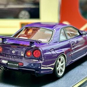 Hpi Racing 1/43 Nissan Skyline GT-R V-spec (R34) Midnight Purple Ⅲ・[8381] (残念な事に、左サイドミラーがありません。)の画像5