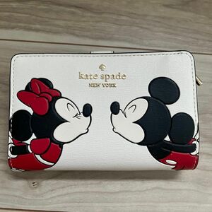 【新品】kate spade ケイトスペード ミッキー&ミニー ウォレット 財布