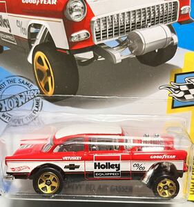 ホットウィール '55 シェビー ベル エア ギャッサー CHEVY BEL AIR GASSER レッド