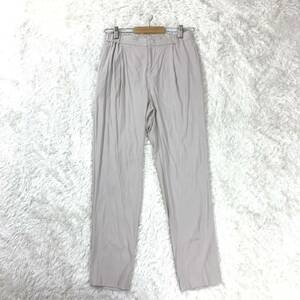 DES PRES Des Pres tuck pants light gray gray ju waist rubber 36 YA6830